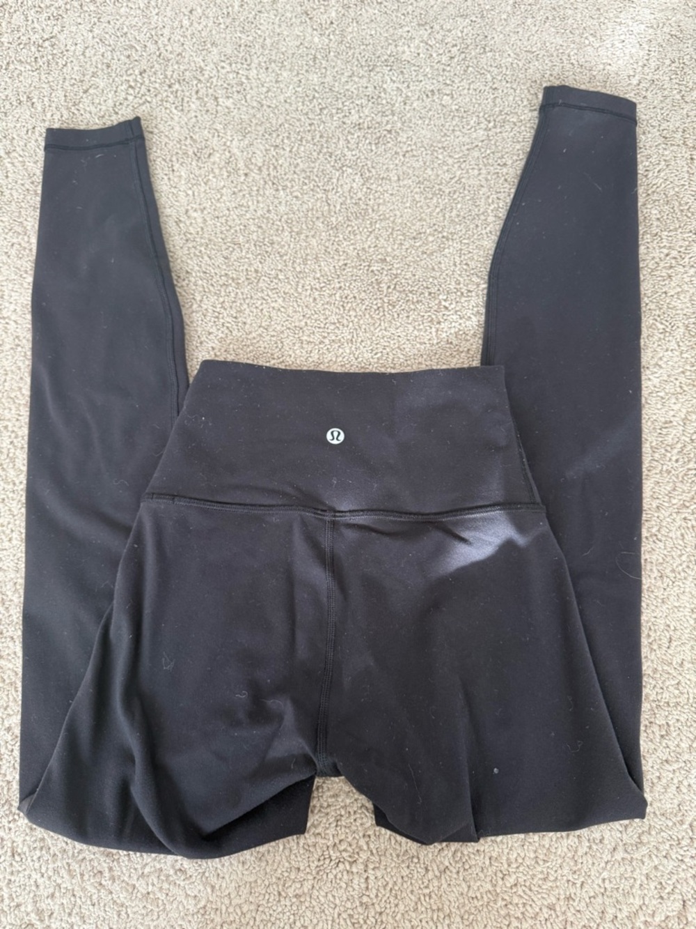Lululemon Wunder High Rise Leggings, black, size 2